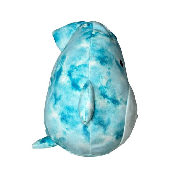 Squishmallows Danika Dolphin Blue Crinkle Tie-dye NWT 11" 2022 Sealife Squad - Picture 5 of 11